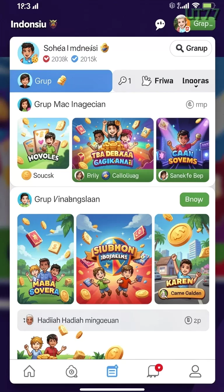 Cuplikan layar TRT99 — pengaturan akun