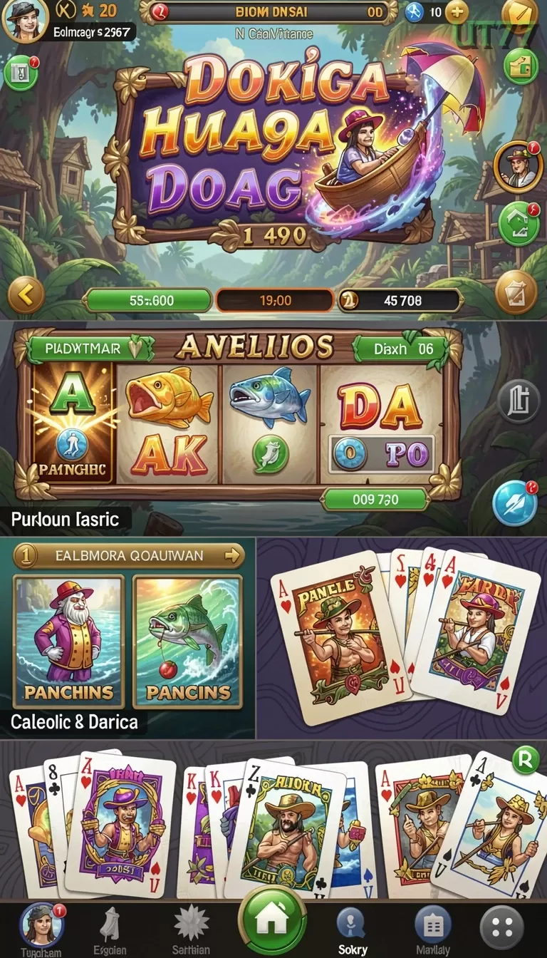Cuplikan layar QQSTAR — menu navigasi